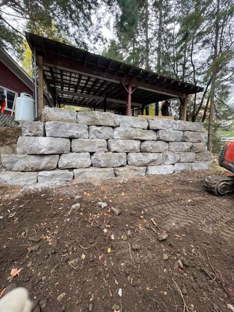 Car park retaining wall haliburton 